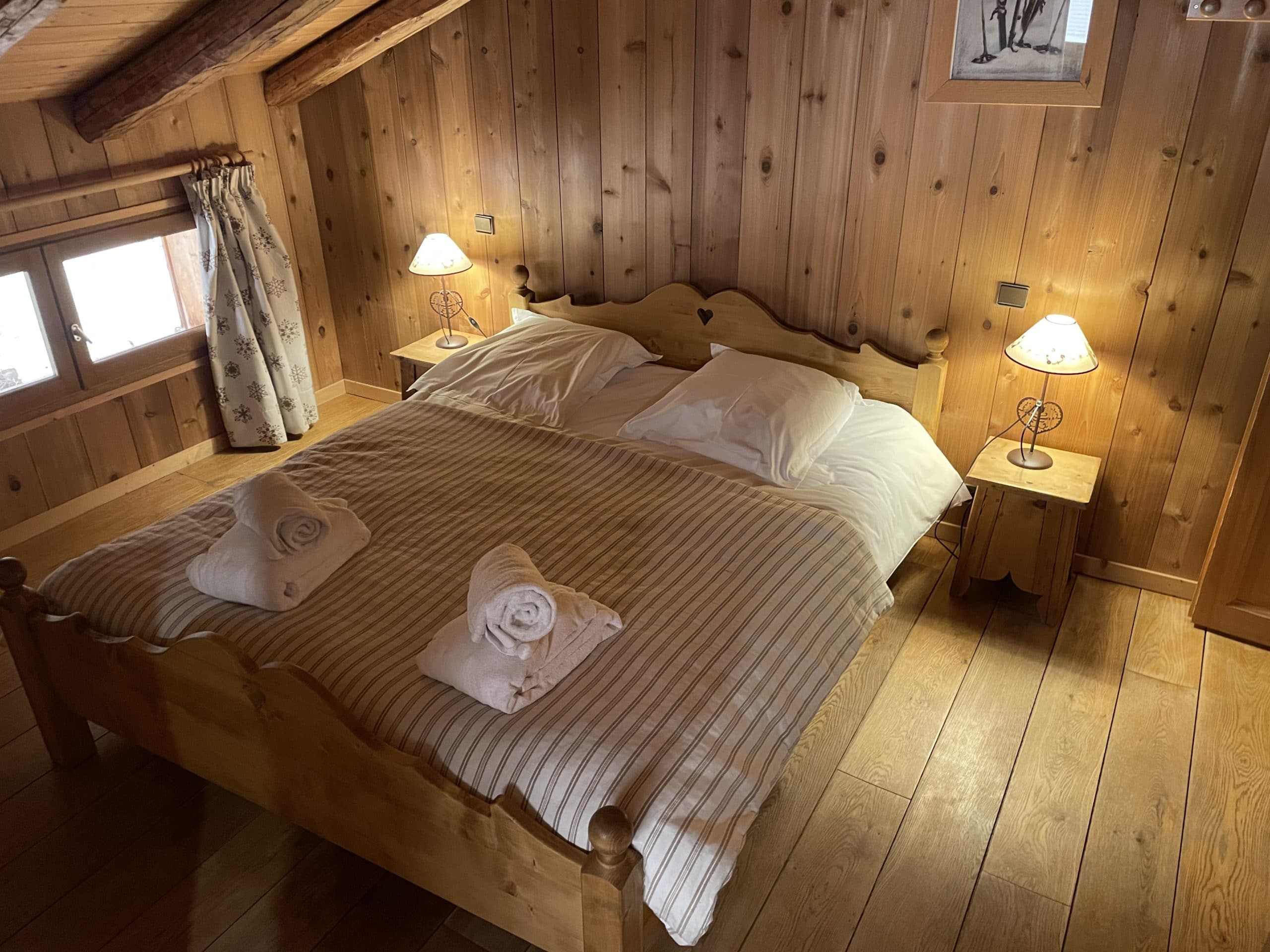 Lit confortable et spacieux dans ce chalet de montagne à Morzine Avoriaz